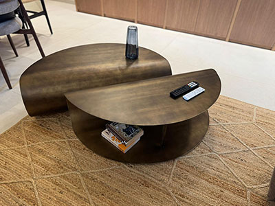 Tavoline metalike me dy pjese Tavoline metalike me dy pjese